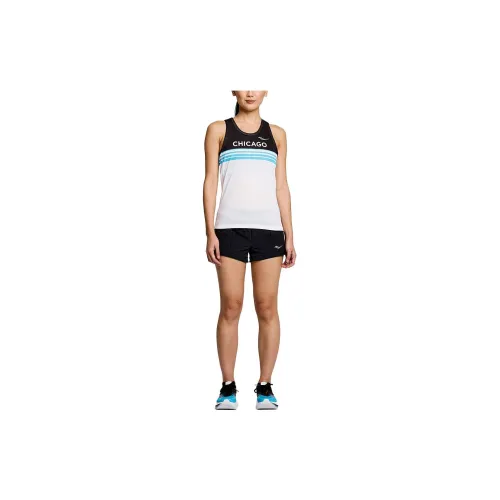 Saucony Stopwatch Singlet Tank Tops Women's White