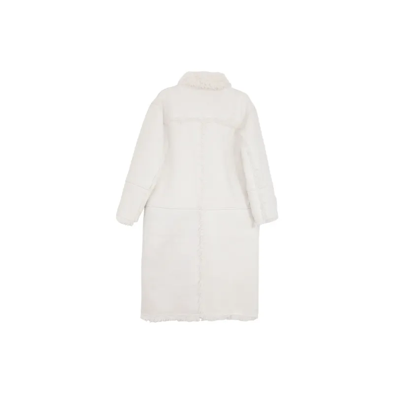 SUNSUNTOWN Coats Women's White-1