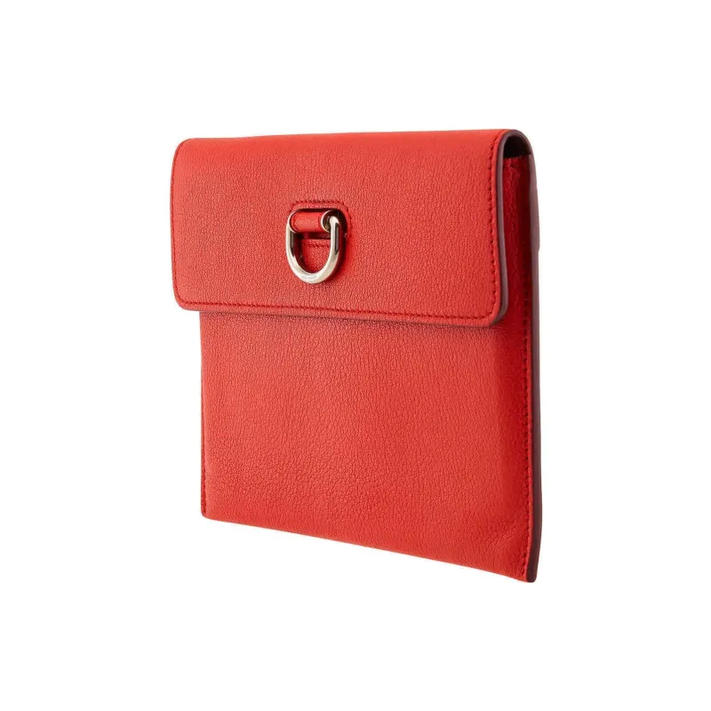 Burberry Goatskin Clutch Regular Women's Bright Red-3