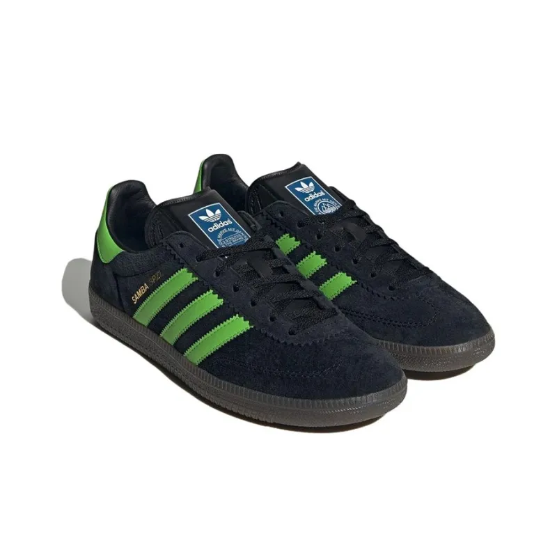 Adidas Samba Deco Spzl Black Lucid Lime-2