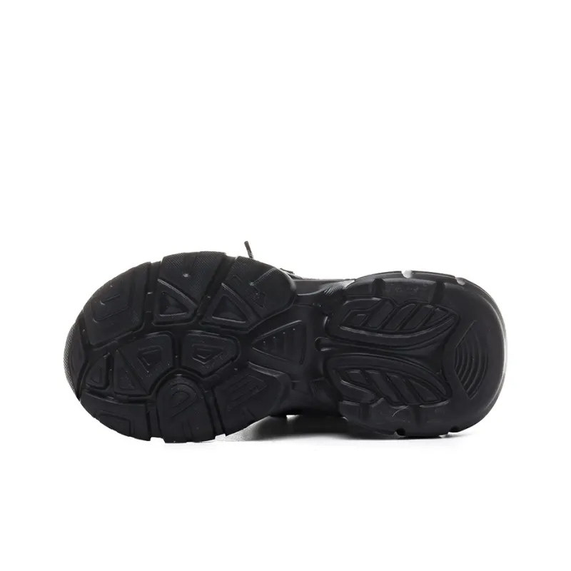 Warrior Height Increasing Wear Resistant Slip Resistant Low Top Chunky Sneakers Women's-21