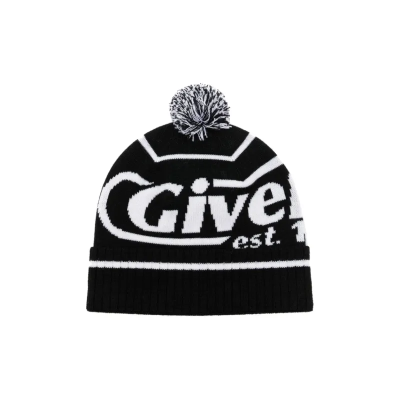 Givenchy Intarsia-knit Logo Wool Beanie-0