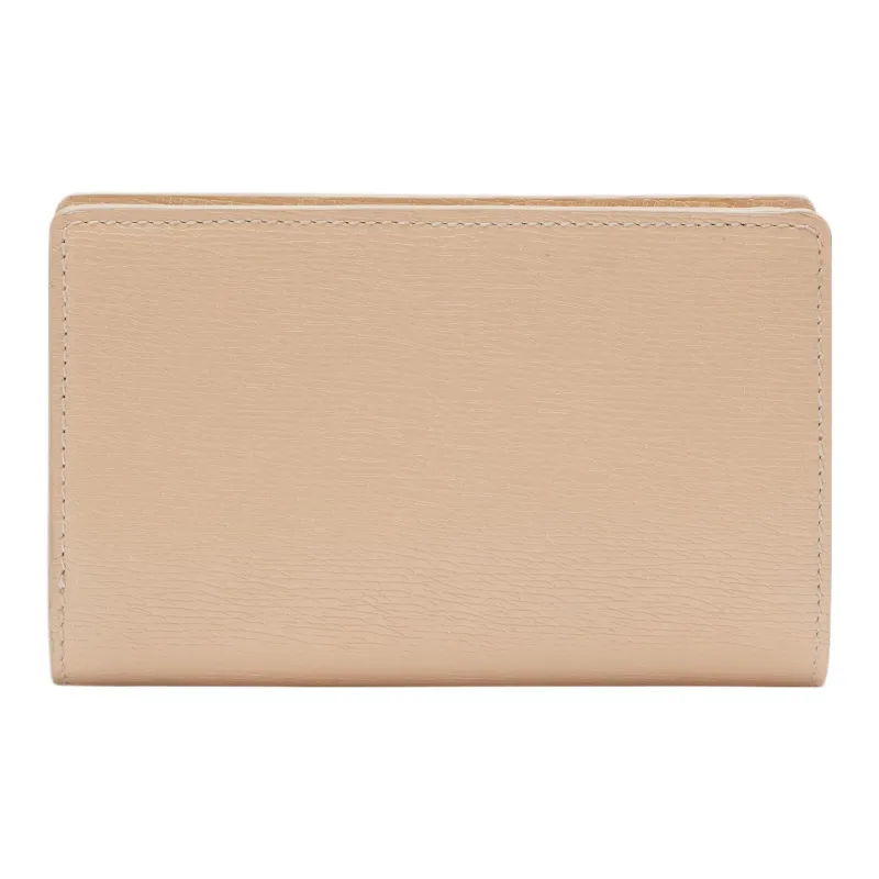 GUCCI Leather Wallet Regular Women's Light Beige-2
