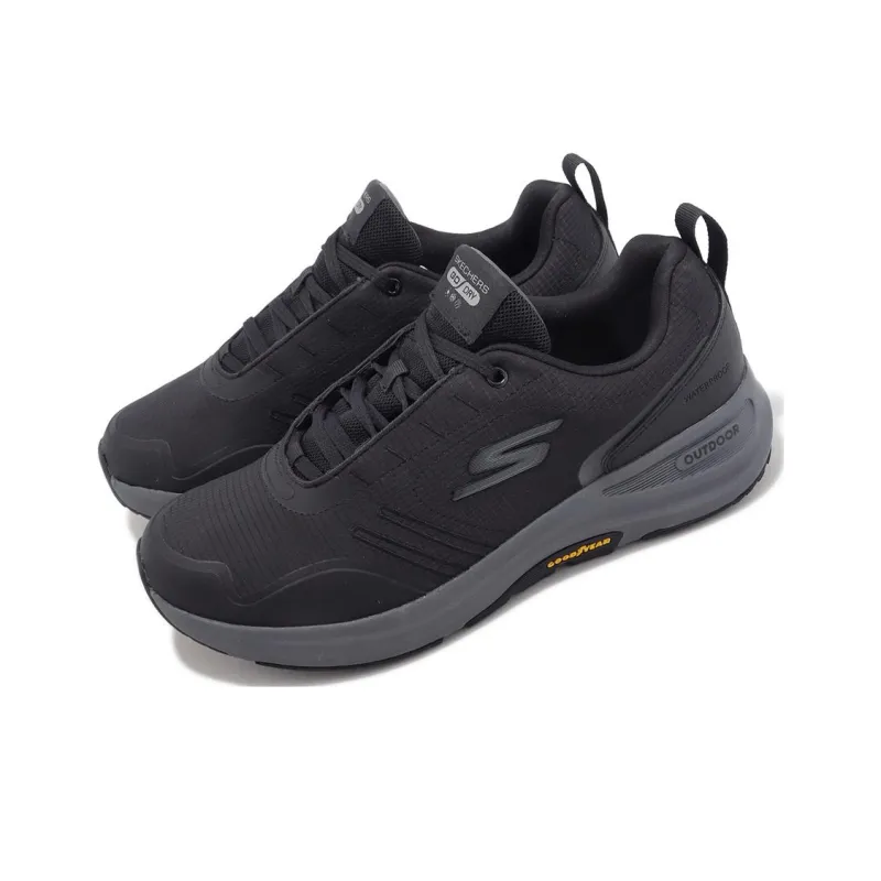 Skechers Go Walk Outdoor Anti-Slip And Wear-Resistant Water-Resistant Low-Top Casual Shoes Men's Black-2