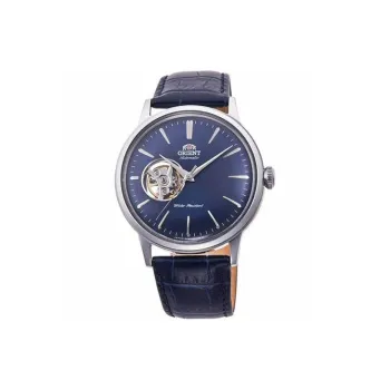 ORIENT Automatic Mechanical Movement Leather Strap Watch 40.5*12mm Men's Watches Blue Dial RA AG0005L10B