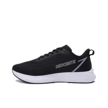 DESCENTE Anti Slip Wear Resistant Low Top Training Running Shoes Unisex Black