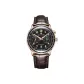 RGA9122-Rose Gold Case Black Dial White Strap