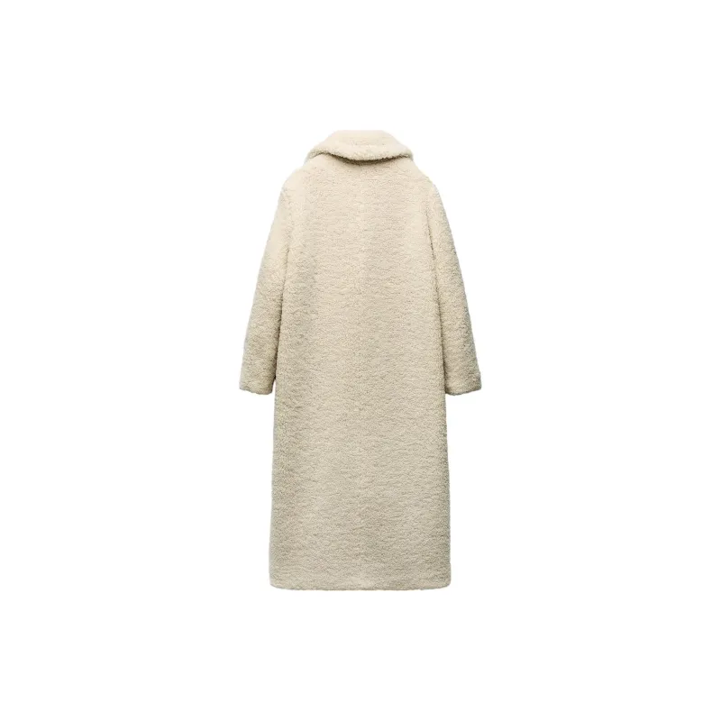 ZARA Coats Women's White-1