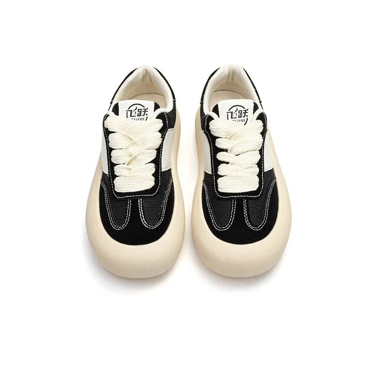 Dafu Leaps Forward Versatile Casual German Army Trainers Low Top Canvas Shoes Women's Black Skateboard Shoes-2