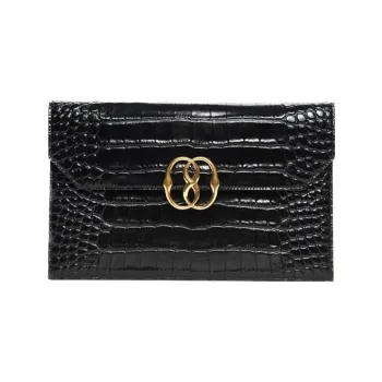 BALLY Calfskin Wallets Clutches Women's Black