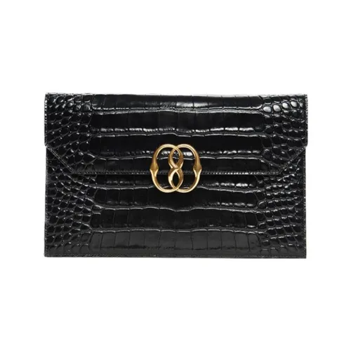 BALLY Calfskin Wallets Clutches Women's Black
