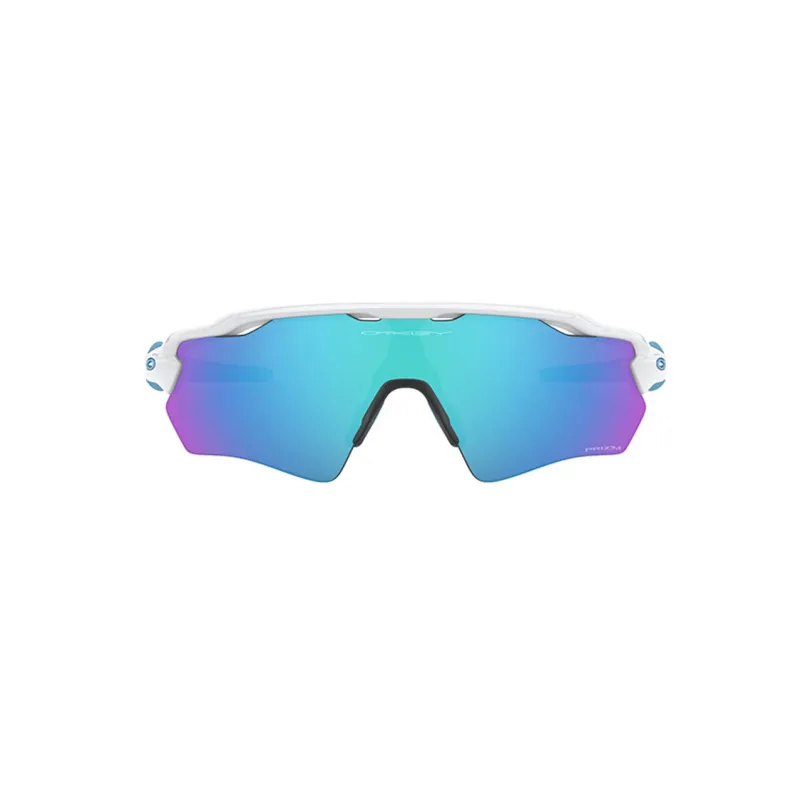 Oakley Injection Molded Irregular Shape Sunglasses Unisex White/Blue-1