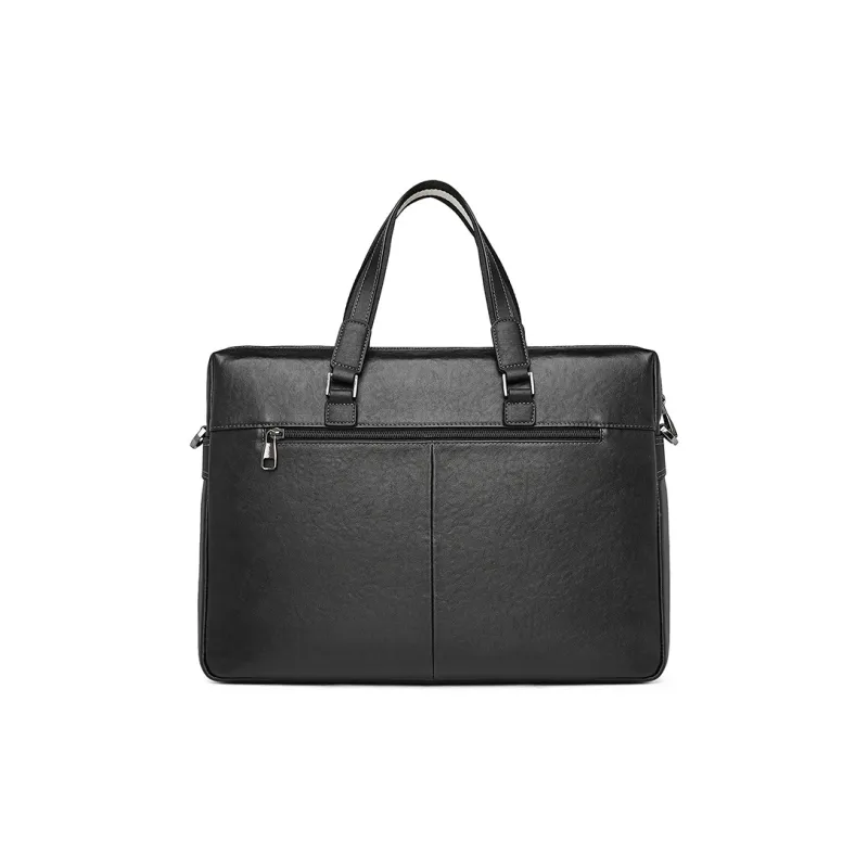 Playboy Cow Leather One Shoulder Handbag Tubas Men's Black-2
