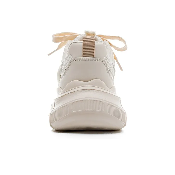 Warrior Height Increasing Wear Resistant Slip Resistant Low Top Chunky Sneakers Women's-2