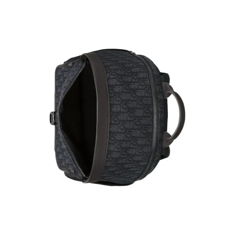 DIOR Fabric With Leather Backpack Regular Men's Black-3