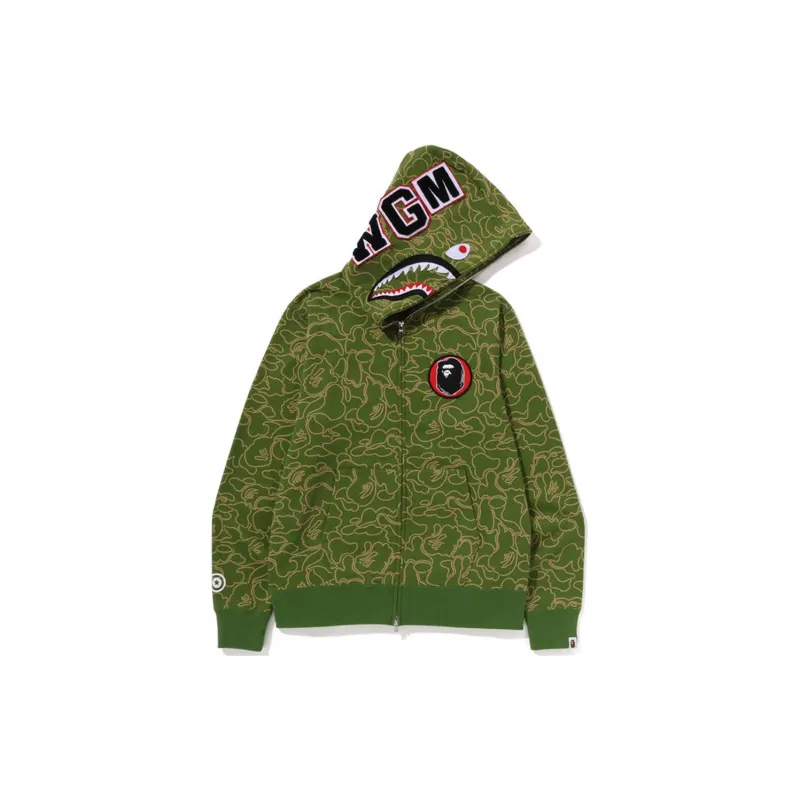 Bape 30th Anniversary Line Camo Shark Full Zip Hoodie-9
