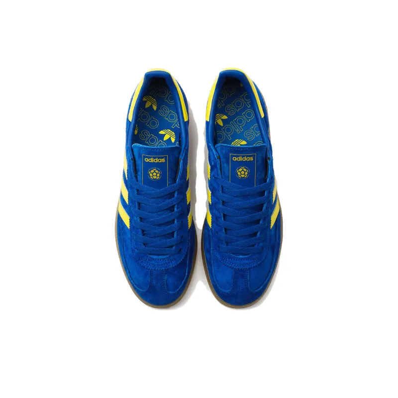Adidas SPEZIAL Spezial Handball Collegiate Royal Yellow Low-Top Skateboard Shoes Unisex Blue Yellow-2