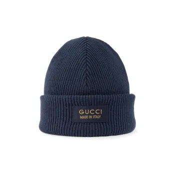 GUCCI Logo patch Wool Beanie