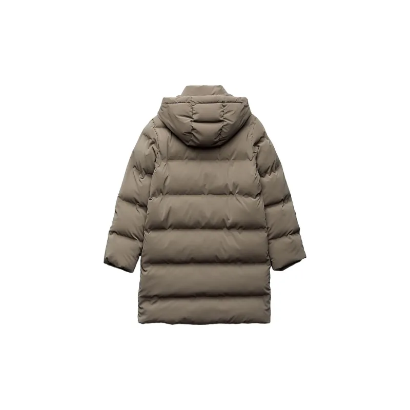 ZARA Puffer Jacket Women's Gray-1