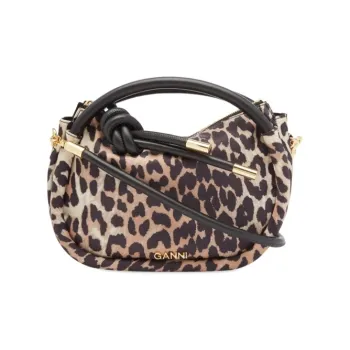 GANNI Polyester Crossbody Handbags Mini Women's Leopard Print