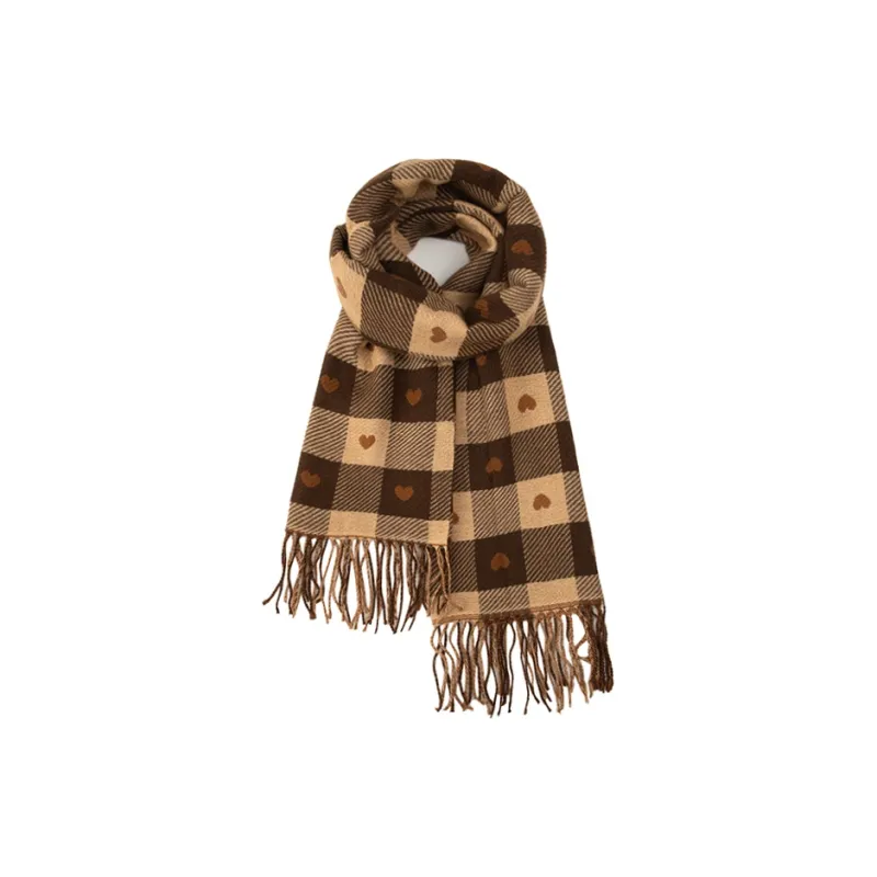 BAIJUAN Knit Scarves Unisex-6