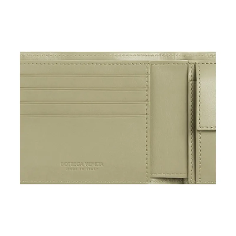 Bottega Veneta Woven Bi Fold Wallet-4
