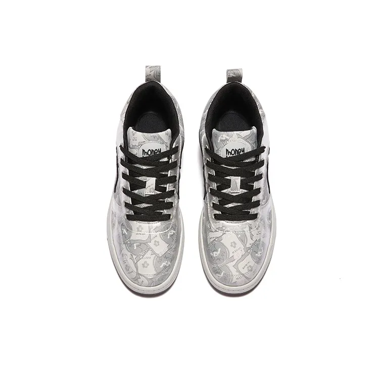 MONEY HOME Durable Breathable Low Top Skateboard Shoes Unisex-15