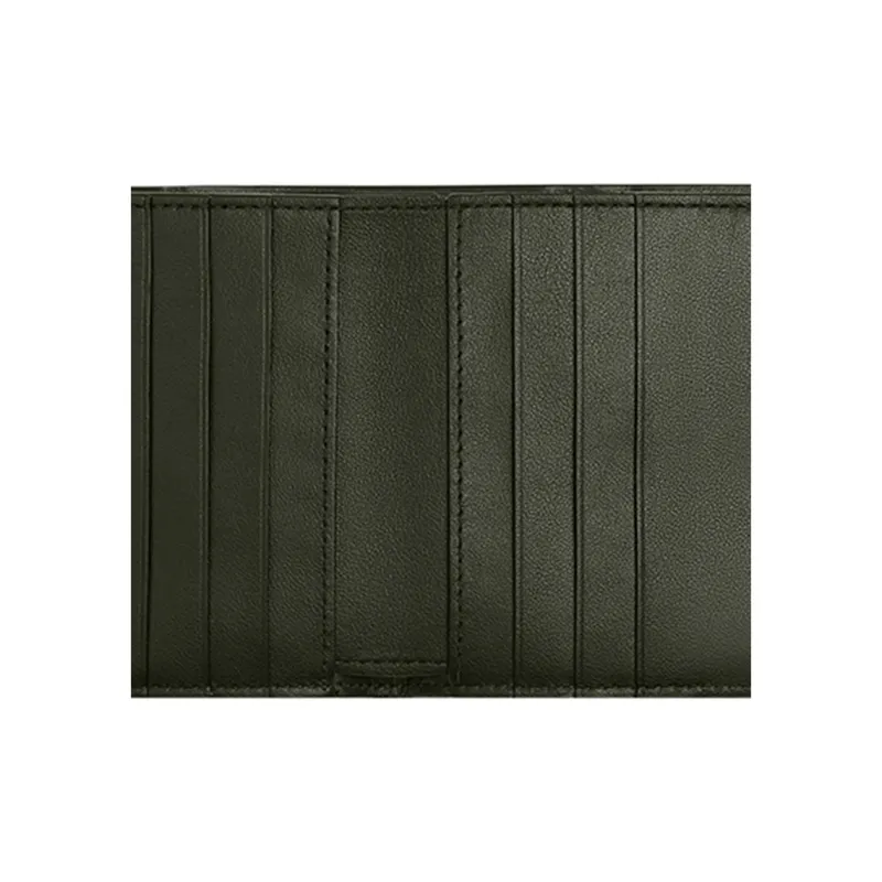 Bottega Veneta Cow Leather Card Holder, Wallet Small Size Men's Dark Green-3