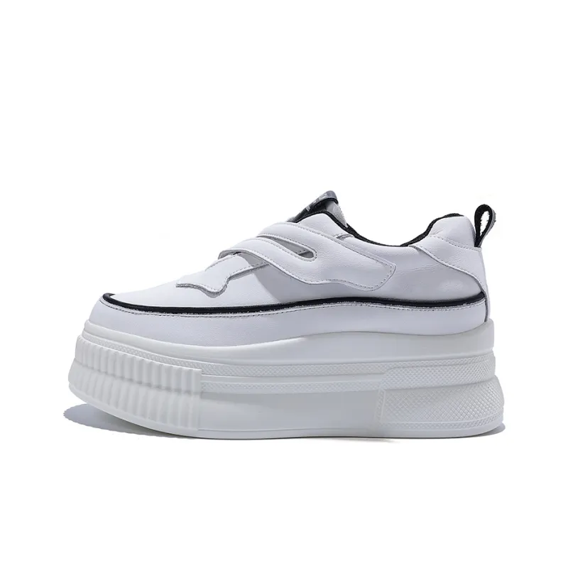 Junjali Abrasion Resistant Lightweight Height Increasing Low Top Casual Shoes 6.5cm Women's-3