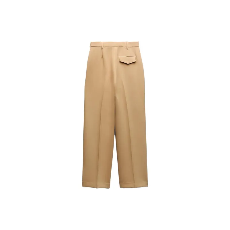 ZARA Casual Pants Women's Tan-1