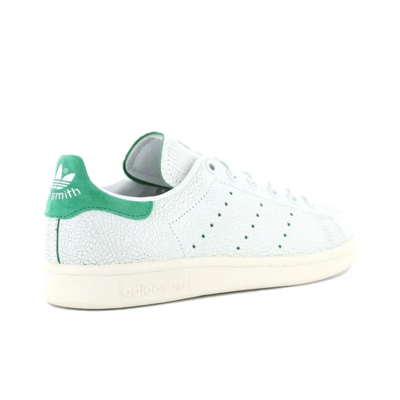 Adidas Stan Smith Low Top Skateboard Shoes Unisex White Green-3