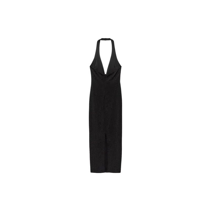 ZARA Slip Dresses Women's Black-1