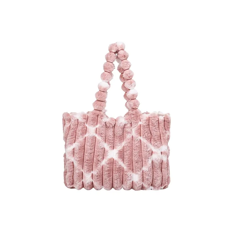 PINK·LAND Cotton Shoulder Bag Regular Women's Khaki/Purple/Pink/Blue-11