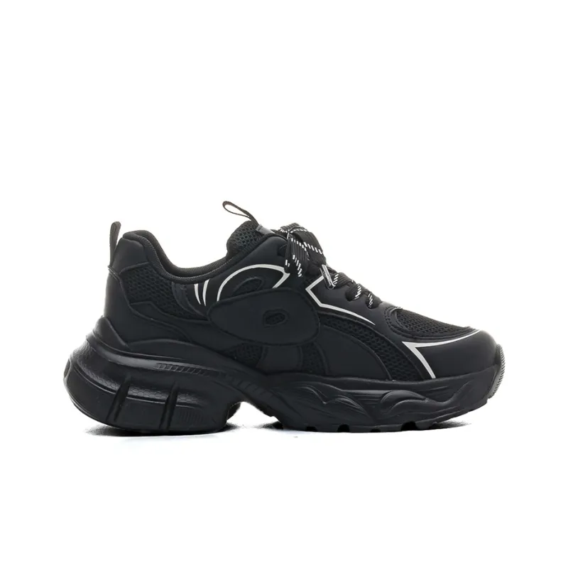 Warrior Height Increasing Wear Resistant Slip Resistant Low Top Chunky Sneakers Women's-19