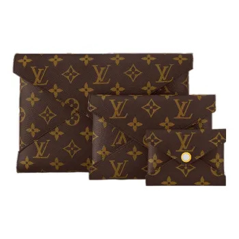 LOUIS VUITTON Monogram Canvas 3 in 1 Clutch Regular Women's Brown