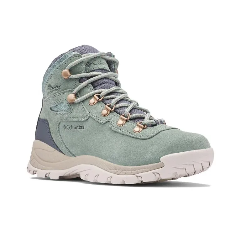 Columbia Newton Ridge Plus Slip Resistant Waterproof Mid Top Outdoor Shoes Women's Green-1