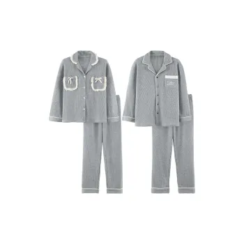 Sleep Pajama Set Suitable For Students' Dormitory And Home Ready For Fall And Winter Unisex