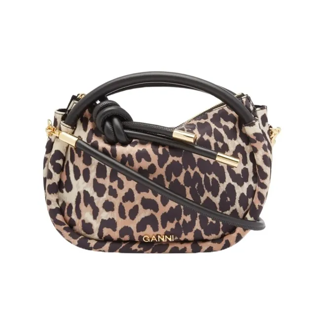 GANNI Polyester Crossbody Handbags Mini Women's Leopard Print-1