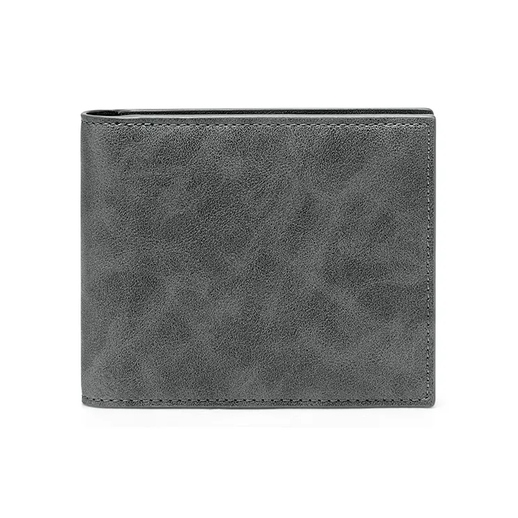 MashaLanti Synthetic Leather Coin Purse Card Holder Wallet Regular Men's Gray With Coffee/Coffee With Gray-4