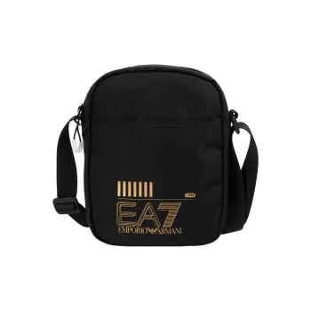 EMPORIO ARMANI EA7 Polyester Shoulder Bag, Crossbody Bag Trumpets Men's Black