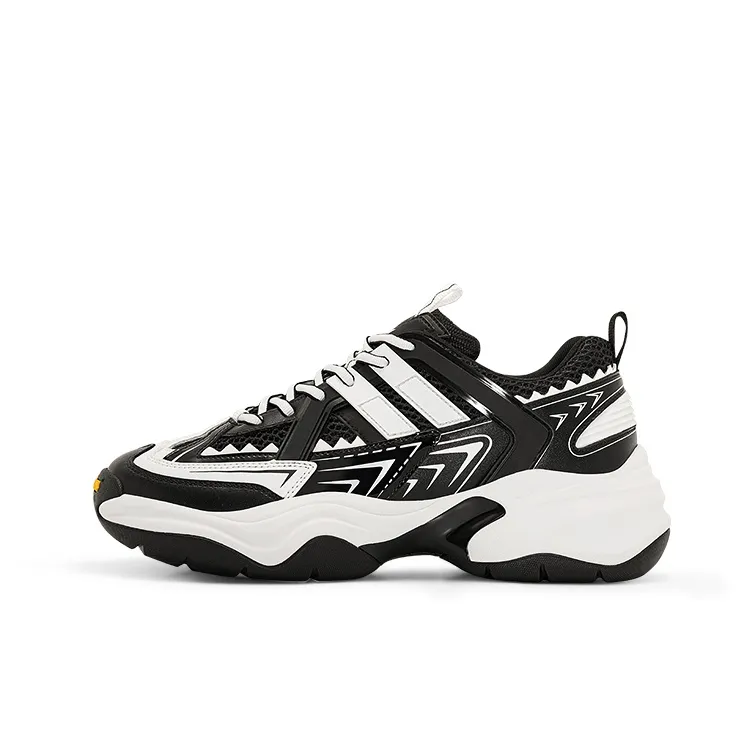 VILNEX Low Top Chunky Sneakers Unisex Black-0