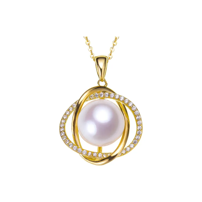 ANGEPERLE Freshwater Pearl Pearl Pendants Women's-0