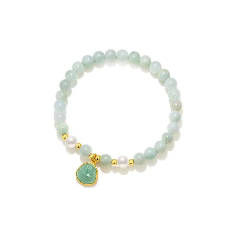 North Cain Bean Type Jadeite Bracelets Unisex-0
