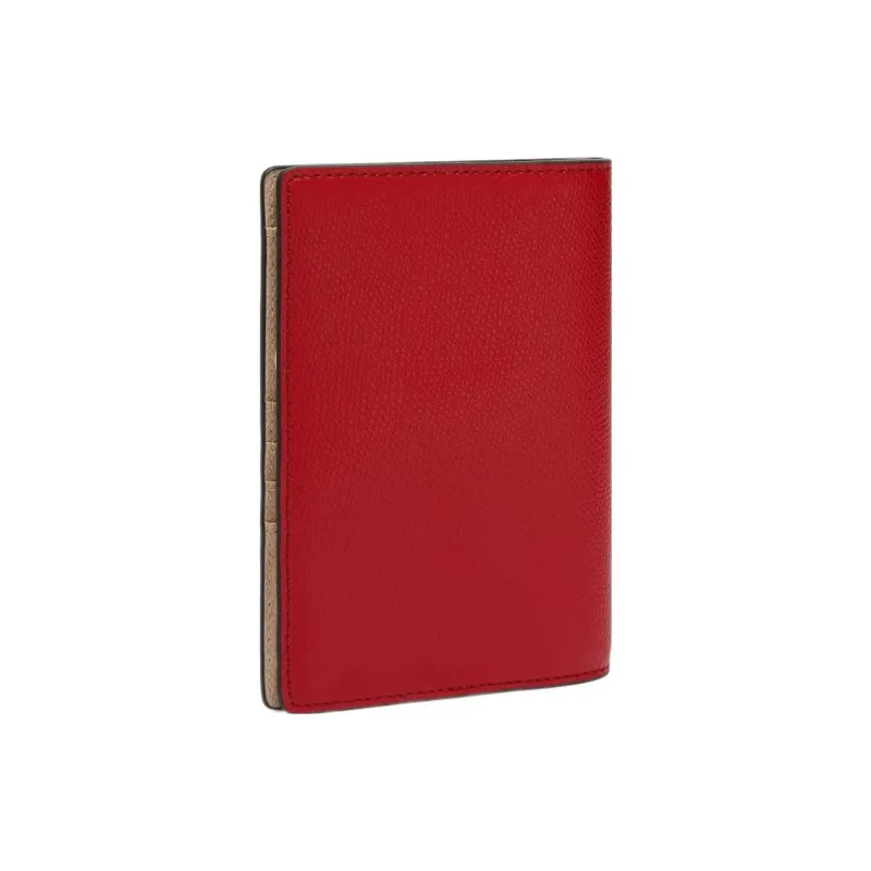 Furla Textured Leather Passport Clip Regular Women's Venetian Red-1