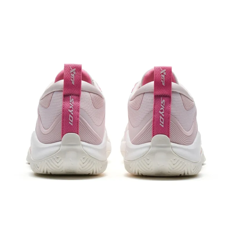 XTEP Against The Sky Generation Sky01 Low Top Basketball Shoes Men's Pink-2