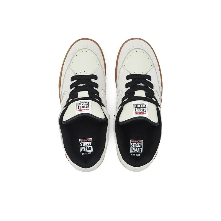 Vision Street Wear Savvy Skateboard Shoes Unisex Low Top White-3