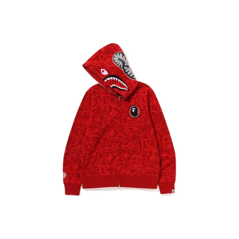 Bape 30th Anniversary Line Camo Shark Full Zip Hoodie-5