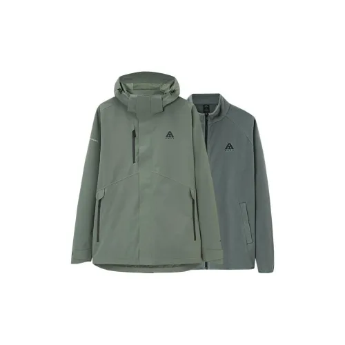 ANTA Windbreaker Jackets Men Green