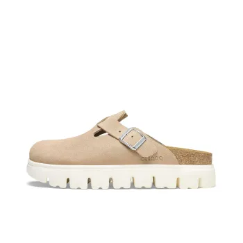 Birkenstock Boston Chunky Suede Warm Sand Narrow Women's