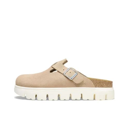 Birkenstock Boston Chunky Suede Warm Sand Narrow Women's